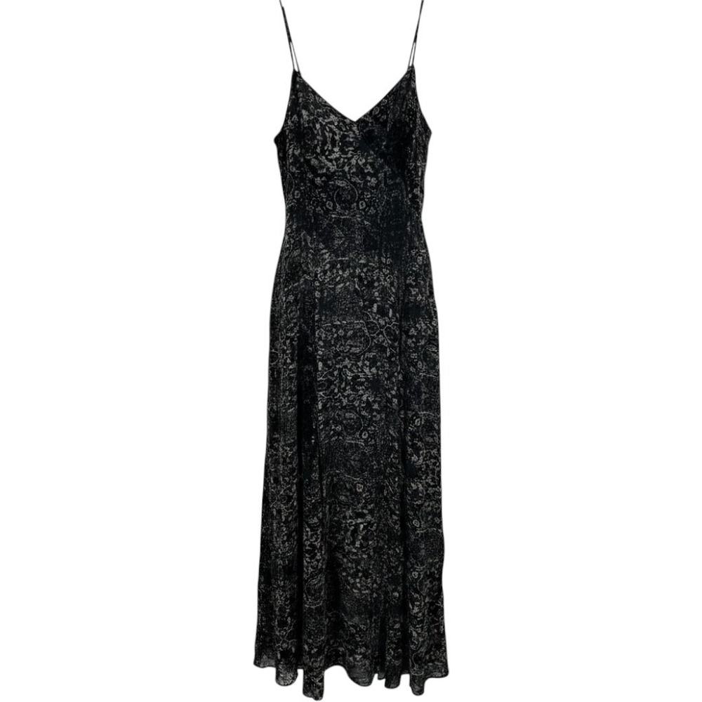 Haute Hippie Psycho Burnout Velvet Maxi Dress NWT $795 Silk Size‎ Large